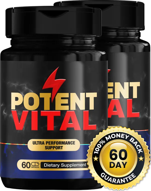 Potent Vital male performance capsules, 60 count bottles